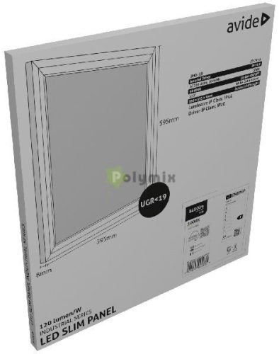 LED Panel 60x60cm 29W WW 3000K 120lm/W UGR+IP44 Industrial Range