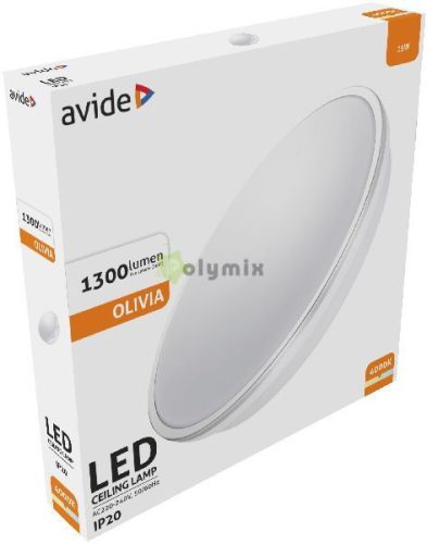 LED Mennyezeti Lámpa Olivia Ezüst 15W 280*42mm NW 4000K