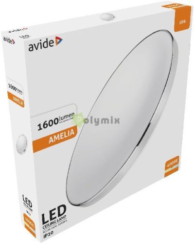 LED Mennyezeti Lámpa Amelia Króm 18W 355*65mm NW 4000K