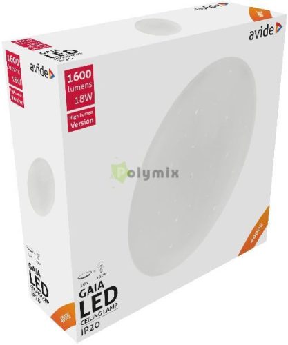 LED Mennyezeti Lámpa Gaia 18W 330*105mm NW 4000K