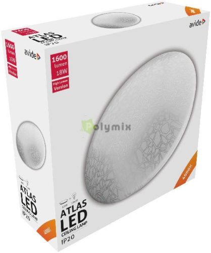LED Mennyezeti Lámpa Atlas (Mozaik) 18W 330*100mm NW 4000K