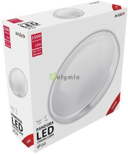 LED Mennyezeti Lámpa Pandora (Alu) 18W 330*100mm WW 3000K