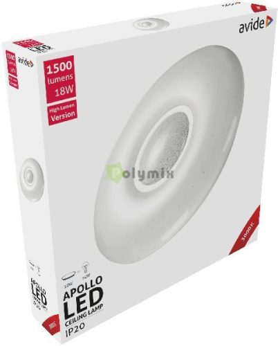 LED Mennyezeti Lámpa Apollo 18W 348*62mm WW 3000K