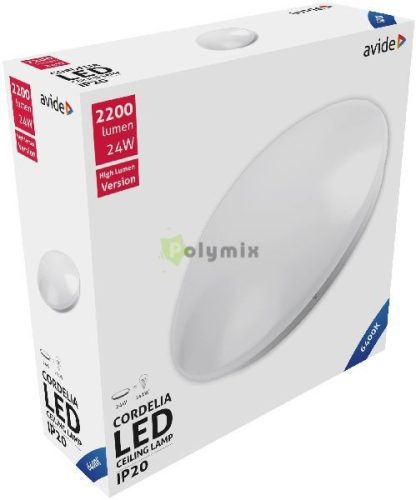 LED Mennyezeti Lámpa Cordelia 24W 380*110mm CW 6400K