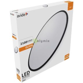LED Mennyezeti Lámpa Olivia Fekete 24W 380*50mm NW 4000K