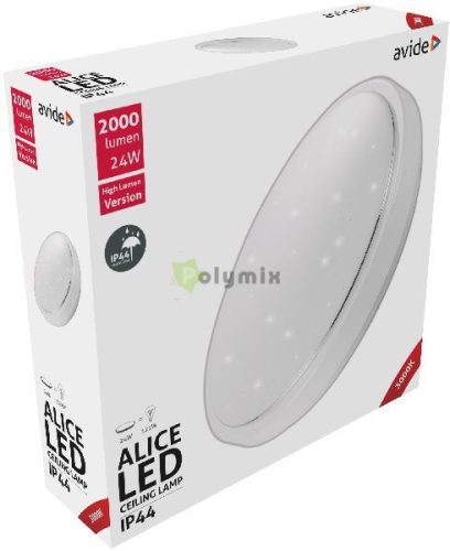 LED Mennyezeti Lámpa IP44 Alice 24W 380*110mm WW 3000K