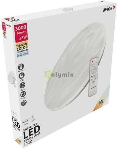 LED Mennyezeti Lámpa Selene-CCT 48W távirányítóval