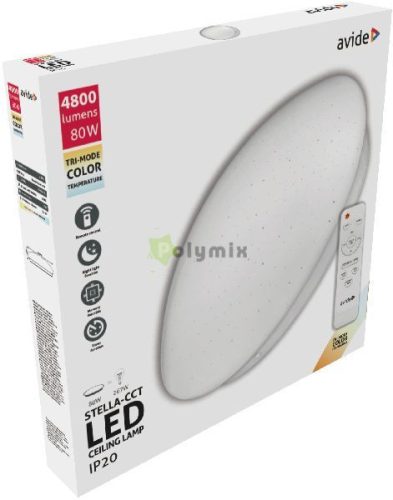 LED Mennyezeti Lámpa Stella-CCT 80W (40+40) távirányítóval