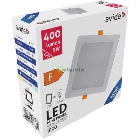   LED Beépíthető Négyzetes Mennyezeti Lámpa Műanyag 5W CW 6400K
