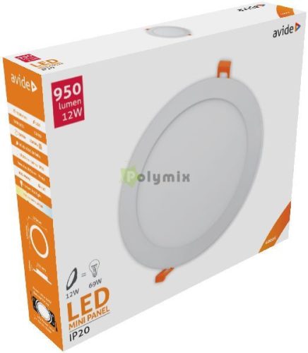 LED Beépíthető Kerek Mennyezeti Lámpa ALU 12W NW 4000K