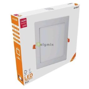   LED Beépíthető Négyzetes Mennyezeti Lámpa ALU 18W NW 4000K
