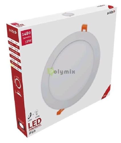 LED Beépíthető Kerek Mennyezeti Lámpa ALU 18W WW 3000K