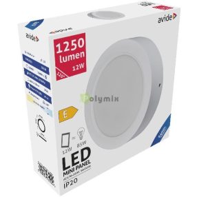   LED Falra Szerelhető Kerek Mennyezeti Lámpa Műanyag 12W CW 6400K