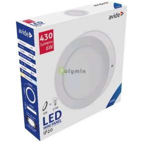   LED Falra Szerelhető Kerek Mennyezeti Lámpa ALU 6W CW 6400K