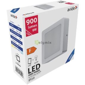   LED Falra Szerelhető Négyzetes Mennyezeti Lámpa Műanyag 9W CW 6400K