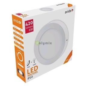   LED Falra Szerelhető Kerek Mennyezeti Lámpa ALU 6W NW 4000K