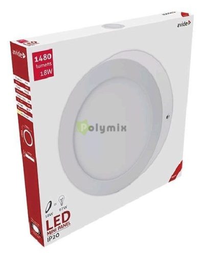 LED Falra Szerelhető Kerek Mennyezeti Lámpa ALU 18W WW 3000K