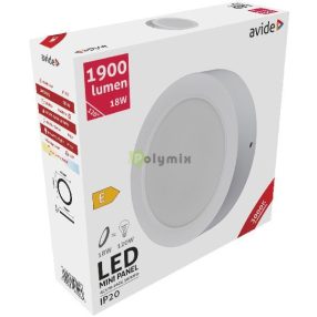   LED Falra Szerelhető Kerek Mennyezeti Lámpa Műanyag 18W WW 3000K