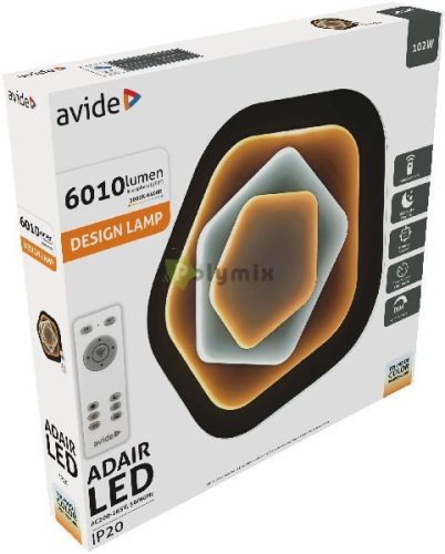 Design Mennyezeti Lámpa Adair 102W(51+51) RF Távirányítóval