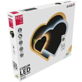   Design Mennyezeti Lámpa Coeur 55W(27.5+27.5) RF Távirányítóval