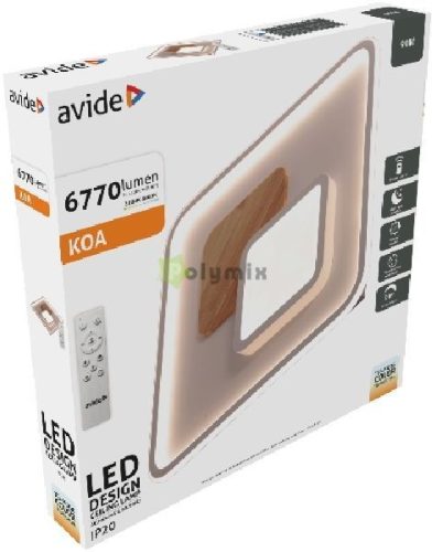 Design Mennyezeti Lámpa Koa 90W RF Távirányítóval
