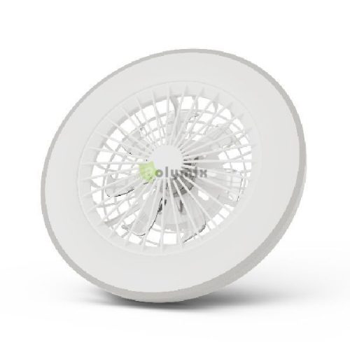 Mennyezeti lámpa ventilátorral Whitney ezüst, 2x24W+15W motor, távirányítóval