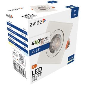 LED Beépíthető Spot 38° Négyzetes 5W CW 6400K