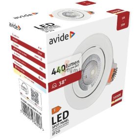 LED Beépíthető Spot 38° Kerek 5W WW 3000K