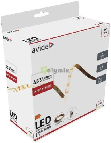 LED Szalag Infra Szenzorral 12V 1m 5W 3000K