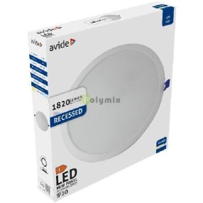   LED Beépíthető Kerek Mennyezeti Lámpa Műanyag 18W CW 6400K