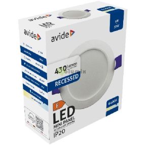   LED Beépíthető Kerek Mennyezeti Lámpa Műanyag 5W CW 6400K