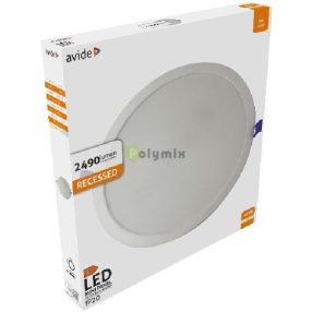   LED Beépíthető Kerek Mennyezeti Lámpa Műanyag 24W NW 4000K
