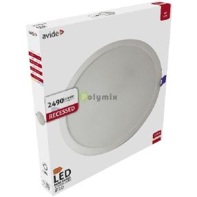   LED Beépíthető Kerek Mennyezeti Lámpa Műanyag 24W WW 3000K
