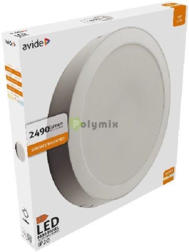 LED Falra Szerelhető Kerek Mennyezeti Lámpa Műanyag 24W NW 4000K