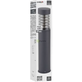 kültéri álló lámpa Delmar 1xE27 500mm IP44 Antracit
