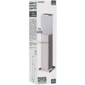   kültéri álló lámpa Panama 1xE27 500mm IP44 Szatén Nikkel