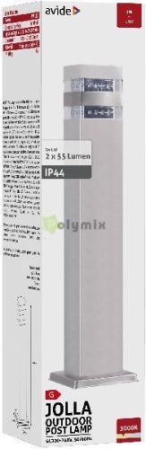 kültéri álló lámpa Jolla LED 2W WW 500mm IP44 Szatén Nikkel