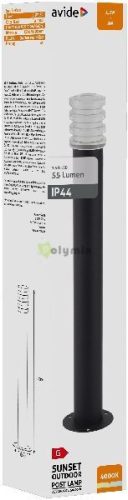 kültéri álló lámpa Sunset LED 1.5W NW 500mm IP44 Black