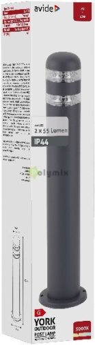 kültéri álló lámpa York LED 2W WW 500mm IP44 Antracit