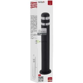 kültéri álló lámpa York LED 2W WW 500mm IP44 Fekete
