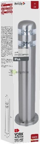 kültéri álló lámpa York LED 2W WW 500mm IP44 Szatén Nikkel