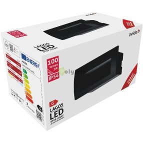  kültéri lépcső lámpa beépíthető Lagos LED 3W WW IP54 14cm