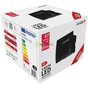   kültéri lépcső lámpa beépíthető Lagos LED 3W WW IP54 9cm