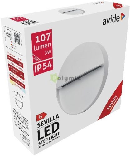 kültéri lépcső lámpa Sevilla LED 3W WW IP54 11cm