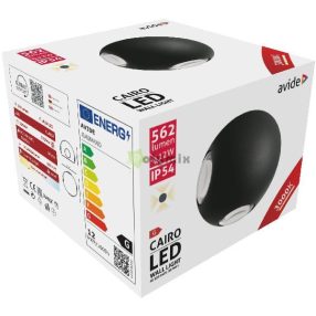 kültéri fali lámpa Cairo 4 irányú LED 12W WW IP54