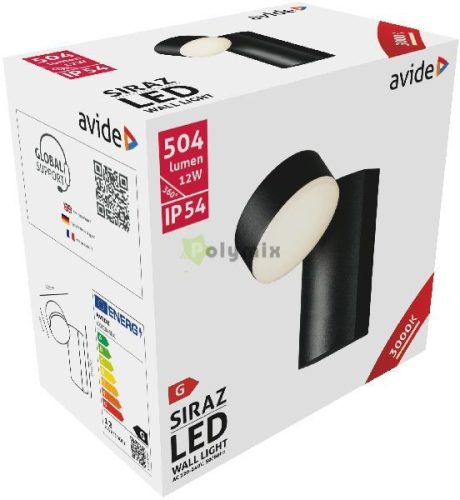 kültéri fali lámpa Siraz LED 12W WW IP54
