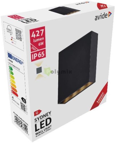 kültéri fali lámpa Sydney 2 irányú LED 6W WW IP65 13cm