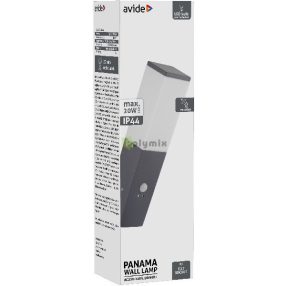 kültéri fali lámpa Panama 1xE27 PIR IP44 Antracit
