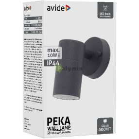 kültéri fali lámpa Peka 1xGU10 IP44 Antracit