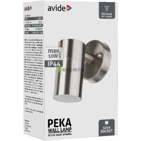 kültéri fali lámpa Peka 1xGU10 IP44 Szatén Nikkel